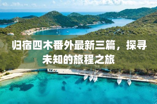 歸宿四木番外最新三篇，探尋未知的旅程之旅