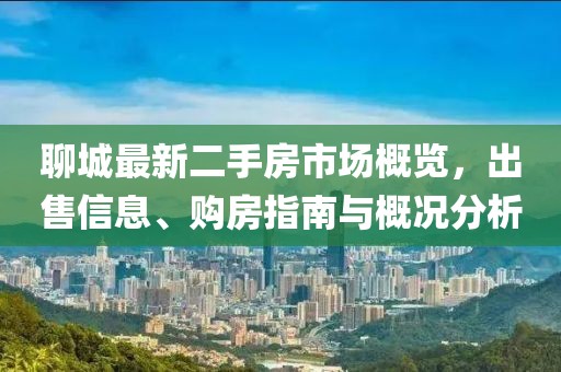 聊城最新二手房市場概覽，出售信息、購房指南與概況分析