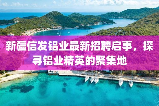 新疆信發鋁業最新招聘啟事，探尋鋁業精英的聚集地