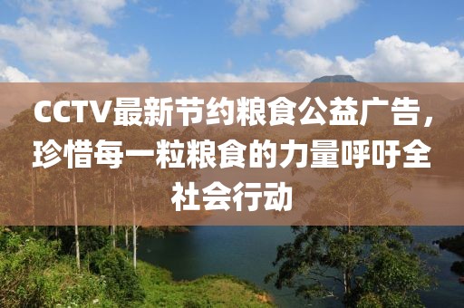 CCTV最新節(jié)約糧食公益廣告，珍惜每一粒糧食的力量呼吁全社會行動