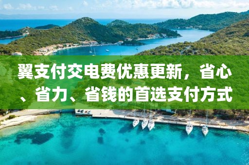 翼支付交電費優(yōu)惠更新，省心、省力、省錢的首選支付方式