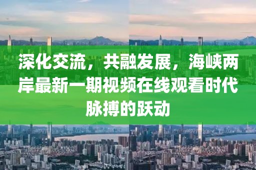 深化交流，共融發(fā)展，海峽兩岸最新一期視頻在線觀看時(shí)代脈搏的躍動