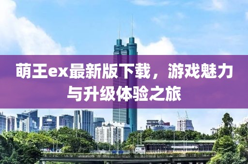 萌王ex最新版下載，游戲魅力與升級體驗之旅