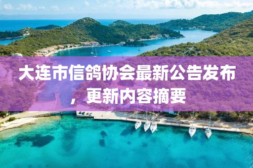 大連市信鴿協會最新公告發布，更新內容摘要