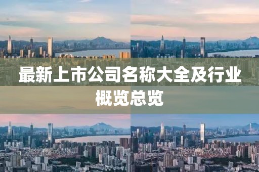 最新上市公司名稱大全及行業概覽總覽