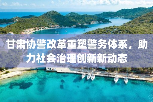 甘肅協警改革重塑警務體系，助力社會治理創新新動態